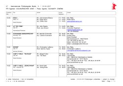 67 . Internationale Filmfestspiele Berlin, 9. – 19.02.2017