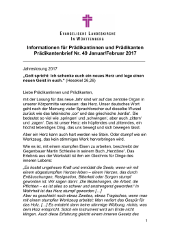 Januar-Februar-2017 - Pr&auml;dikanten und Mesner in W&uuml;rttemberg