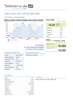 Gold Future Call 1150 2017/09 (VON)