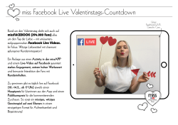 Onepager Valentinstag Facebook Live