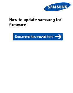 How to update samsung lcd firmware
