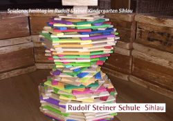 Spielenachmittag im Rudolf Steiner Kindergarten Sihlau