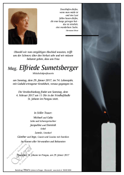 Mag. Elfriede Sumetsberger