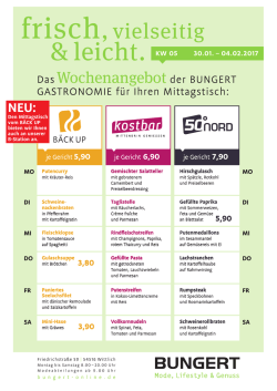 je Gericht 5,90 je Gericht 6,90 je Gericht 7,90