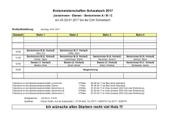 Endlaufeinteilung - Kegelkreis Schwabach