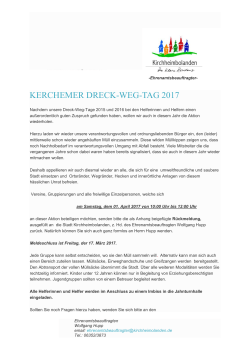 kerchemer dreck-weg-tage 2015