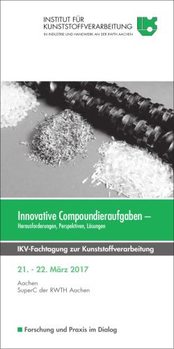 Programmflyer: Hier downloaden. - Institut für Kunststoffverarbeitung