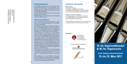 an St. Andreas, Korschenbroich 19. bis 25. März 2017 10. Int