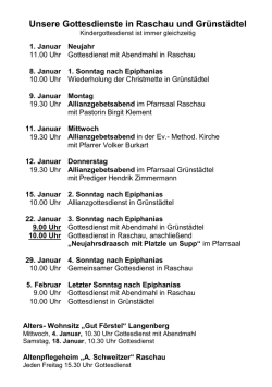 Januar 2017 - Ev. Kirche Raschau