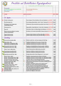 Preisliste runterladen