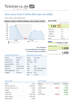 Dow Jones Turbo S 20168.1799 open end (UBS)