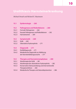 Urolithiasis-Harnsteinerkrankung (PDF Available)