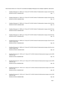 Endgültige Bedingungen - Deutsche Bank X