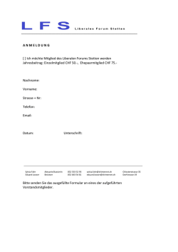 Hier  - Liberales Forum Stetten