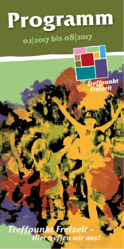 Programm - Treffpunkt Freizeit