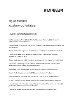 Mag. Eva-Maria Orosz Ausstellungen und