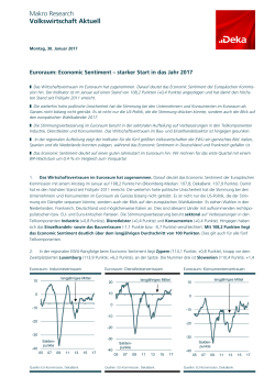 Euroraum: Economic Sentiment - starker Start in das Jahr 2017