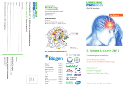 Veranstaltungsflyer. - Uniklinik RWTH Aachen