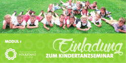 zum kindertanzseminar - ARGE Volkstanz in Südtirol