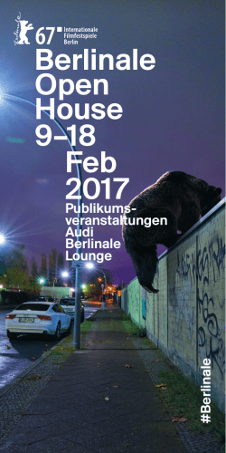 Berlinale Open House 9–18 Feb 2017