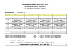 Endlaufeinteilung - Kegelkreis Schwabach