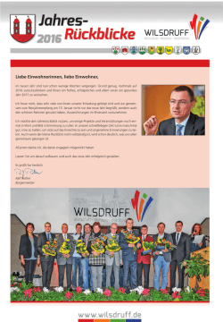 Jahresr&uuml;ckblick 2016