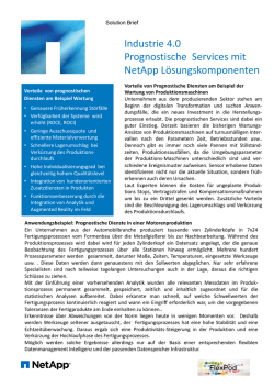 Prognostische Services am Beispiel der Wartung von