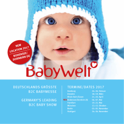 termine/dates 2017 deutschlands grösste b2c babymesse