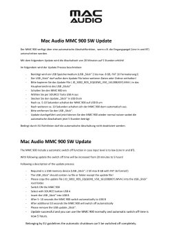 Mac Audio MMC 900 SW Update