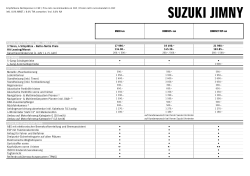 Preisliste - Suzuki Automobile Schweiz AG