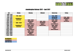 stundenplan februar 2017 – Juni 2017