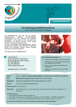 Grundlehrgang Notfalldarstellung