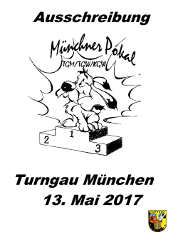 Ausschreibung - 26. Münchner Pokal 2017