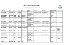 EAV Arzt und Zahnarztverzeichnis 2017