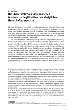 Die „Geierstele“ als luhmannsches Medium zur