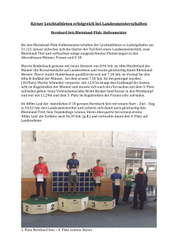 Kirner Leichtathleten erfolgreich bei Landesmeisterschaften