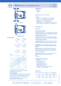 RIFOmat Schwimmer - Kondensatableiter Typ Vario 1400 PN