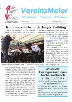 VereinsMeie rr - Stadtverband Erlanger Kulturvereine e.