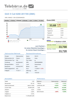 DAX &reg; Call 8200 2017/05 (DBK)