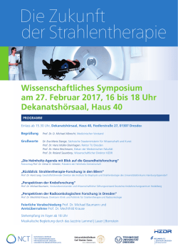 Die Zukunft der Strahlentherapie