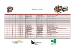 Spielplan 1. Herren