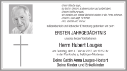 Herrn Hubert Louges