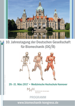programme booklet - 10. Jahrestagung der Deutschen Gesellschaft