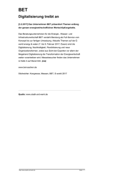 Digitalisierung treibt an