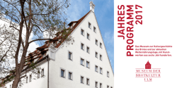 Jahresprogramm 2017 - Museum der Brotkultur