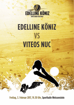 Matchprogramm - Volley Köniz