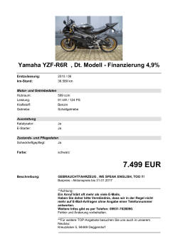Detailansicht Yamaha YZF-R6R €,€Dt. Modell