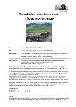 Infoblatt  - autismus deutsche schweiz