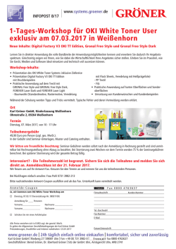 Infos und Anmeldung f&uuml;r Wei&szlig;enhorn