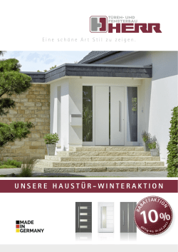 UNSERE HAUSTÜR-WINTERAKTION - Herr